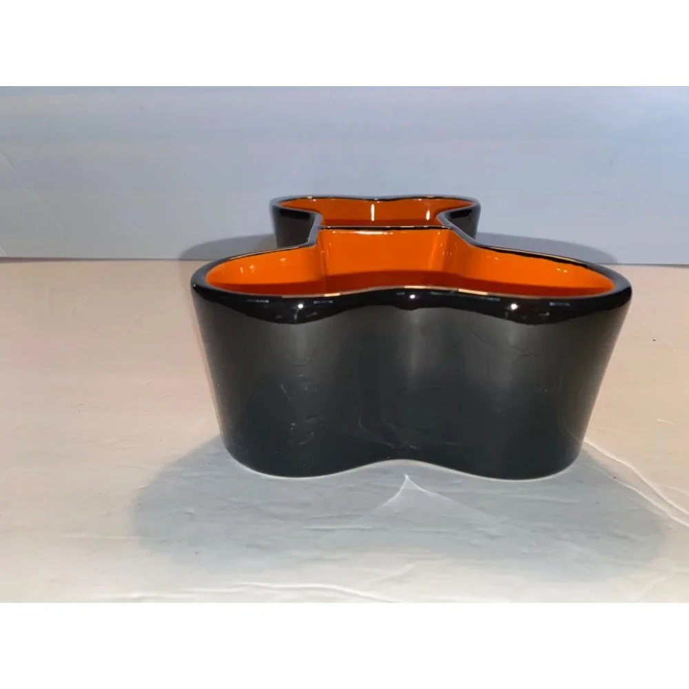 New in Box Rae Dunn Bone Appetit Dog Dish Bone Serving Bowl Halloween Party
